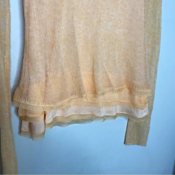 ✨NWT Anthropologie Knitted & Knotted Orange Alpaca Wool Alessia Sweater Size XS - Picture 6 of 9